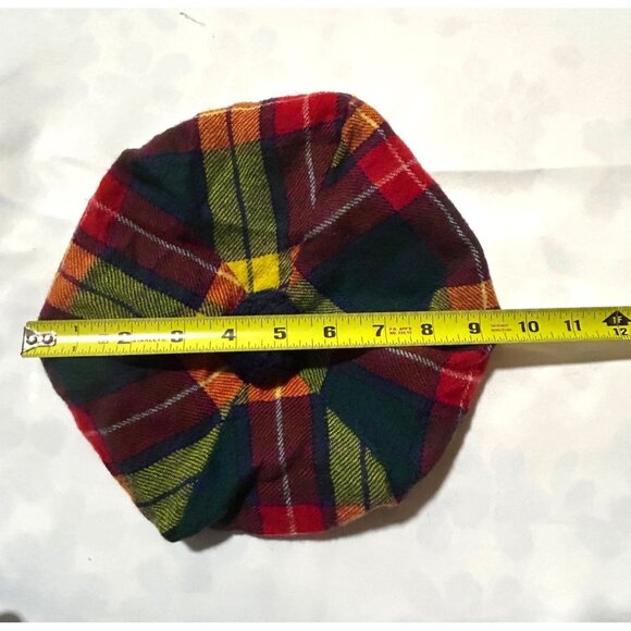 Ingles Buchan Buchanan Tartan Wool Beret Pom Pom Made in Scotland 100% Wool - Picture 5 of 5